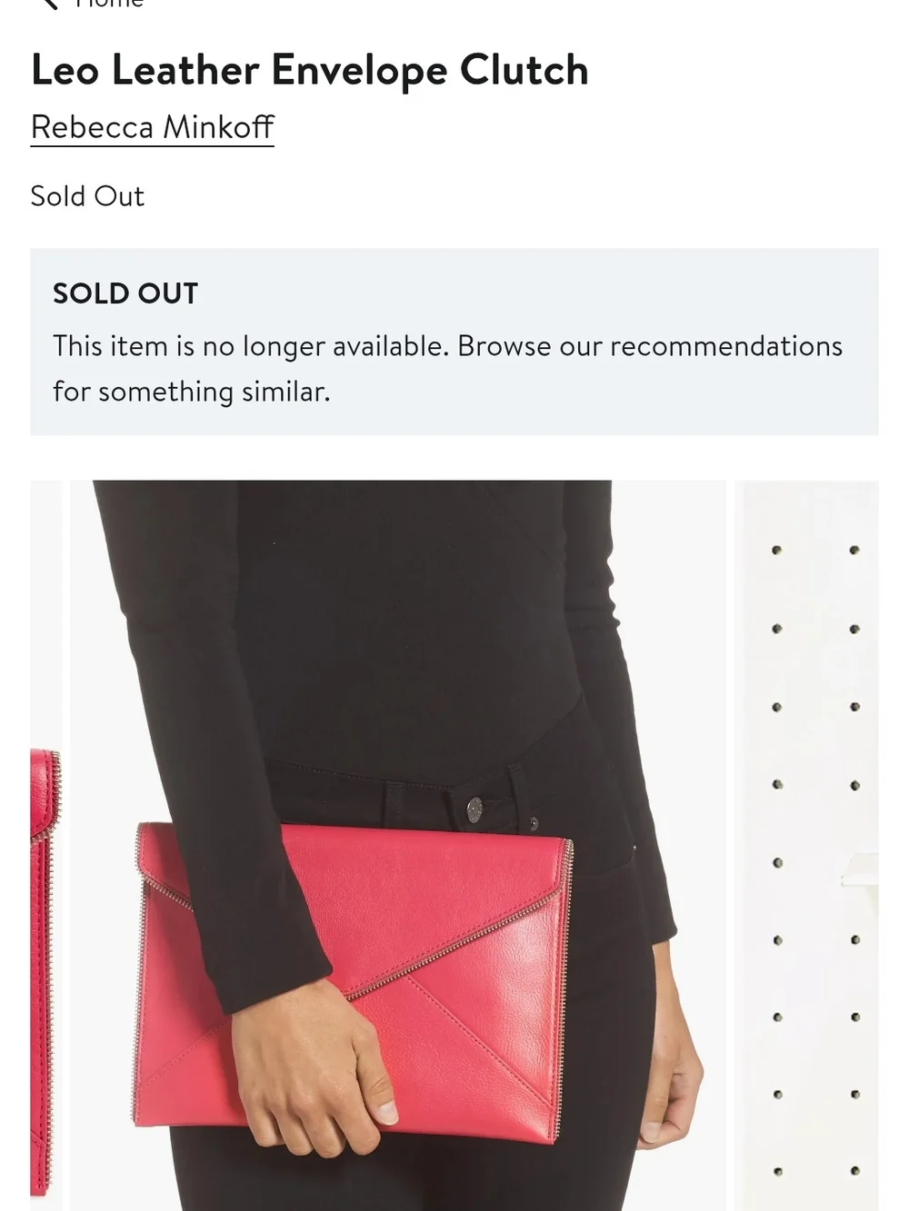 Rebecca Minkoff sleek envelope